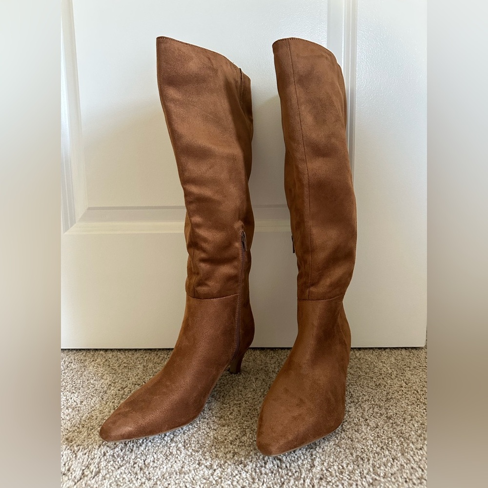 a new day Tan Heeled Boots